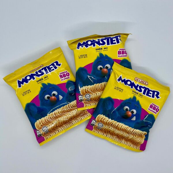 Mamee Monster Noodle Snack Bbq Flavour - Image 7