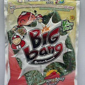Big Bang Grilled Seaweed Hot & Spicy Flavour (8 pack)