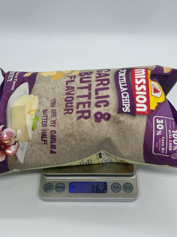 Mission Tortilla Chips Garlic & Butter Flavour - Image 2