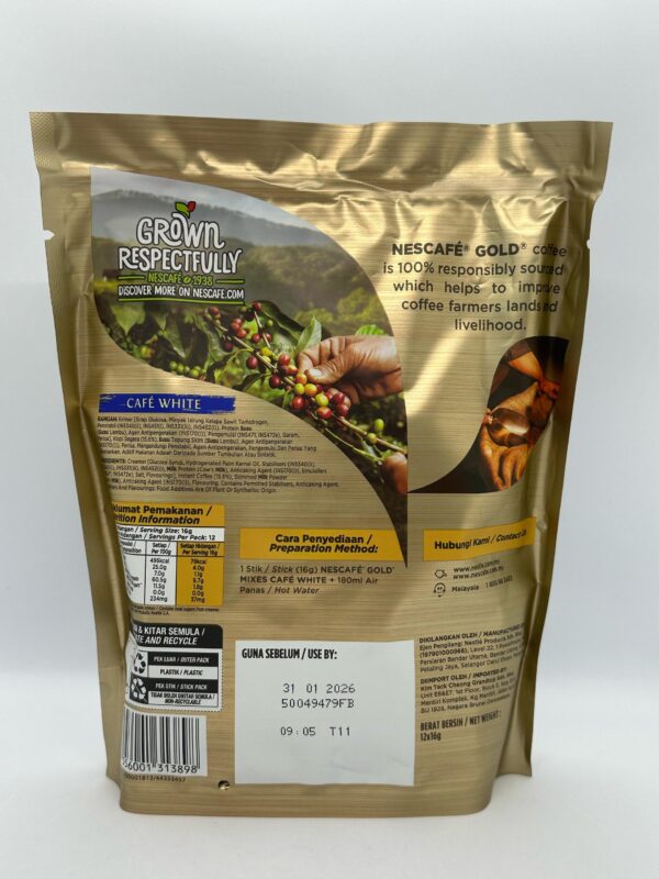 Nescafe Gold Cafe White (12 pack) - Image 3