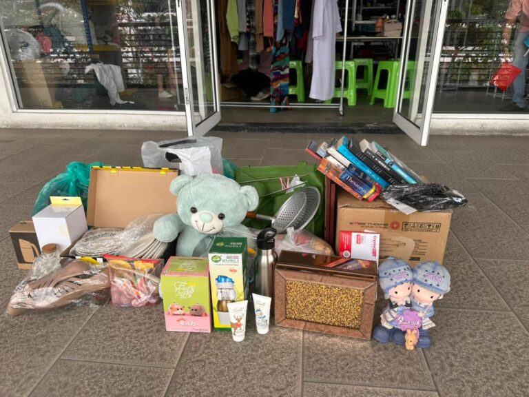 Preloved clothes donated during Nielsen CSR Day at Reuse Swap Store to support ESG and waste reduction.