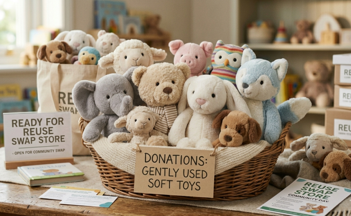 Assorted stuffed animals in good condition for those who want to donate soft toys